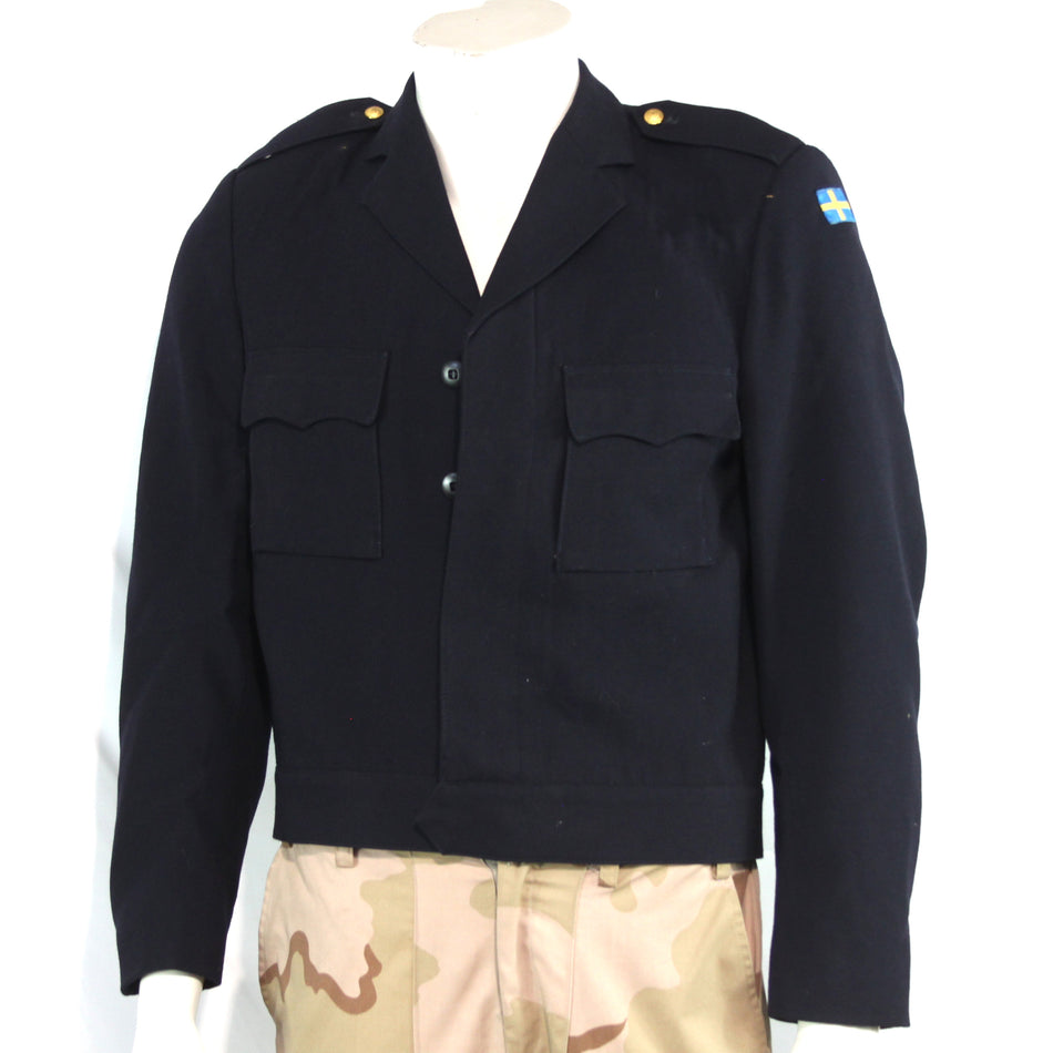 Bomber Jacket Ike Jacket Short Army Coat Swedish Genuine Surplus 38" (4549)