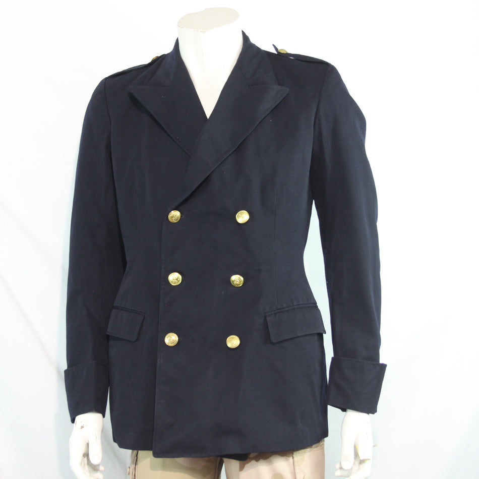 Officers Dress Jacket French Military Navy Genuine Surplus 38" (4553)