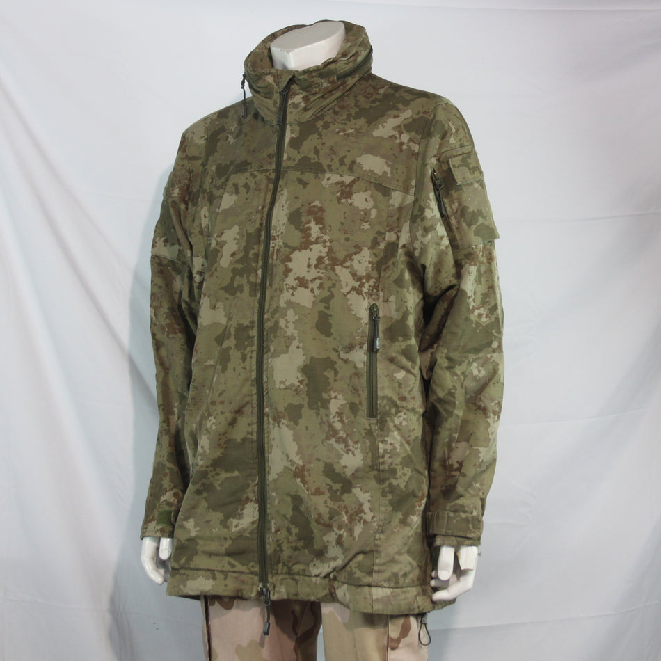 Desert Camo Army Jacket Parka Turkish Military Fleece Lined Genuine Surplus (4421)