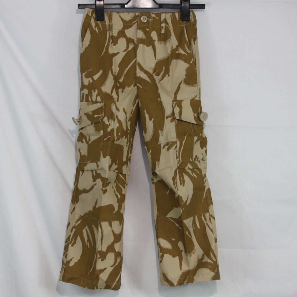 Kids Camo Army Trousers Camouflage Combat Play Polycotton Desert