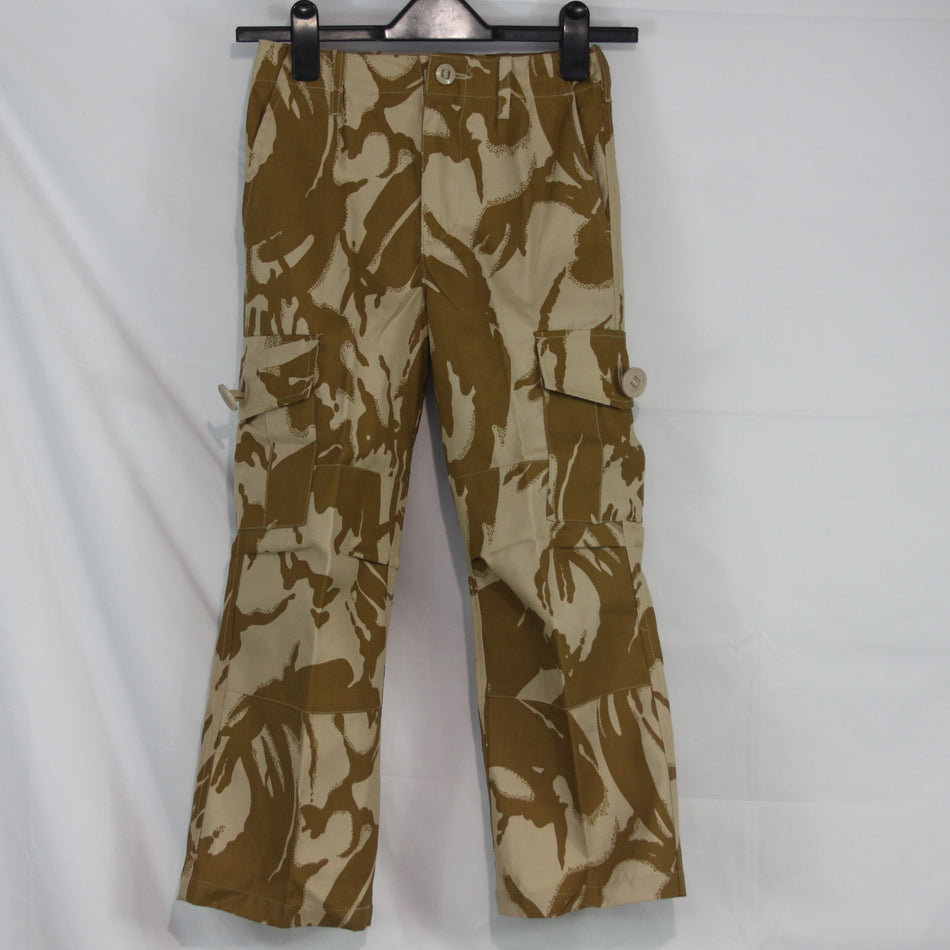 Kids Camo Army Trousers Camouflage Combat Play Polycotton Desert