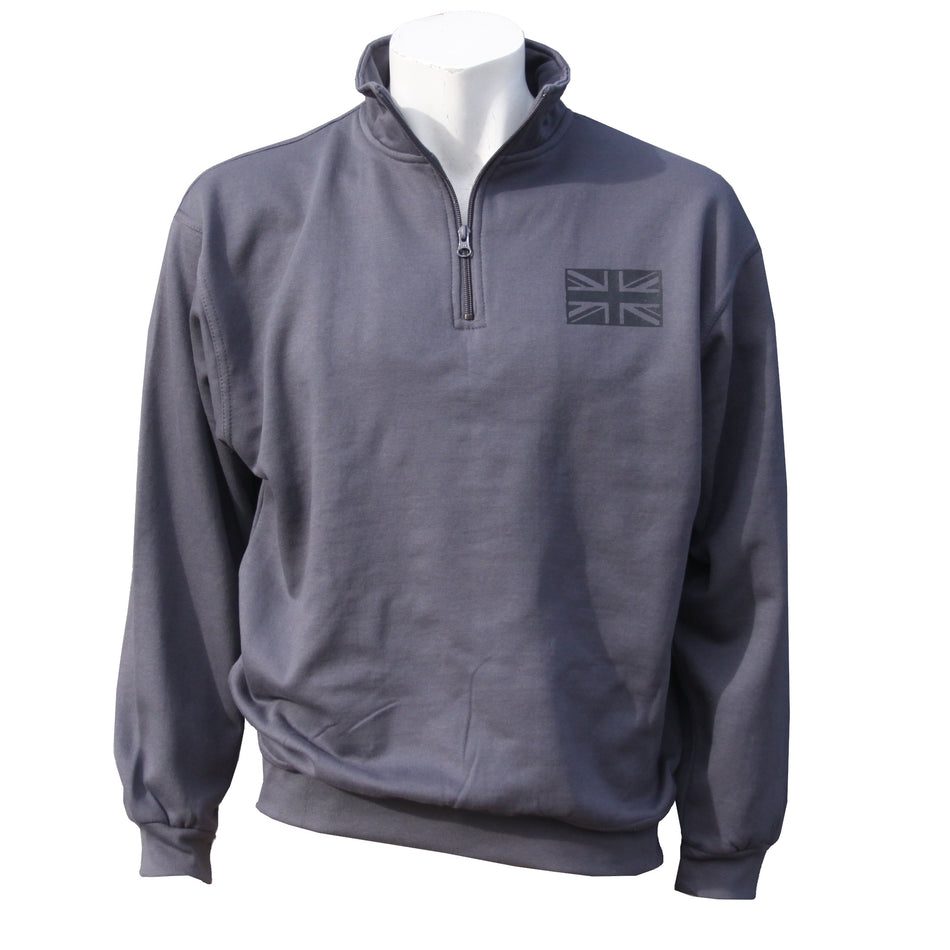 Zip Neck Sweatshirt Planes Printed Warbird Print Design Aviation RAF