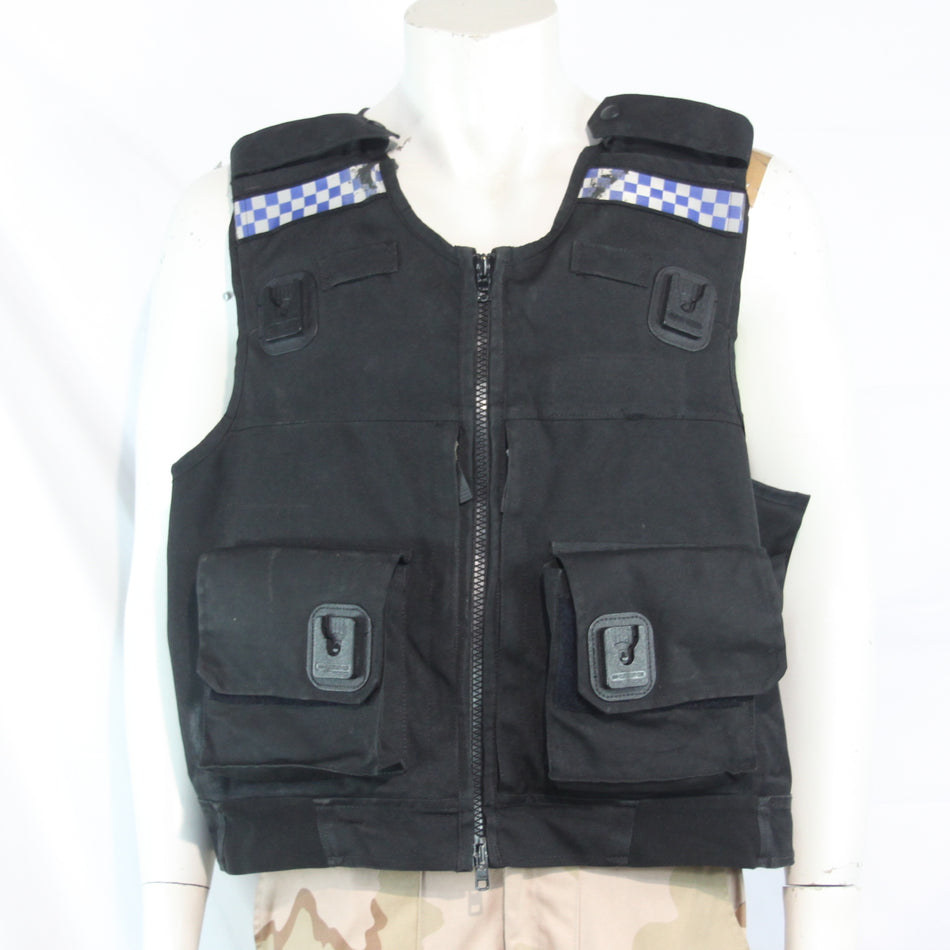 Genuine Surplus British Police Body Armour Cover Badges Removed XL (3966)