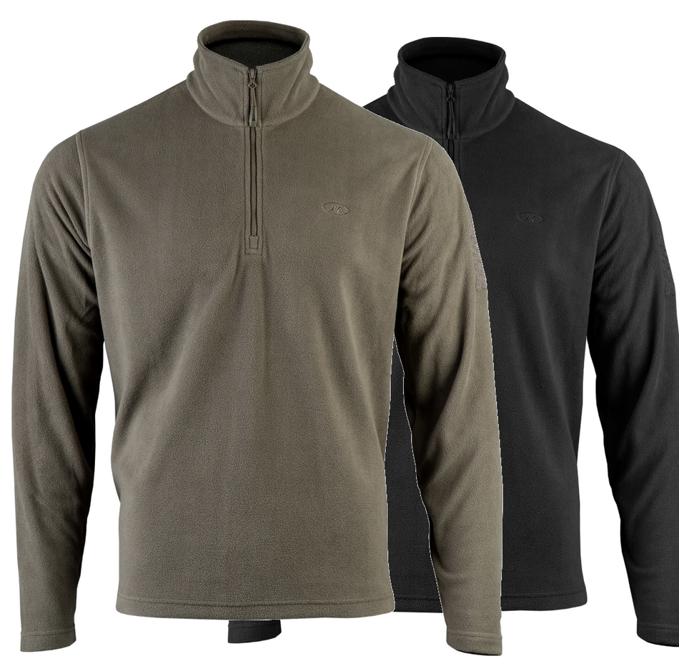 Tactical Zip Neck Fleece Top Pullover Ember Highlander