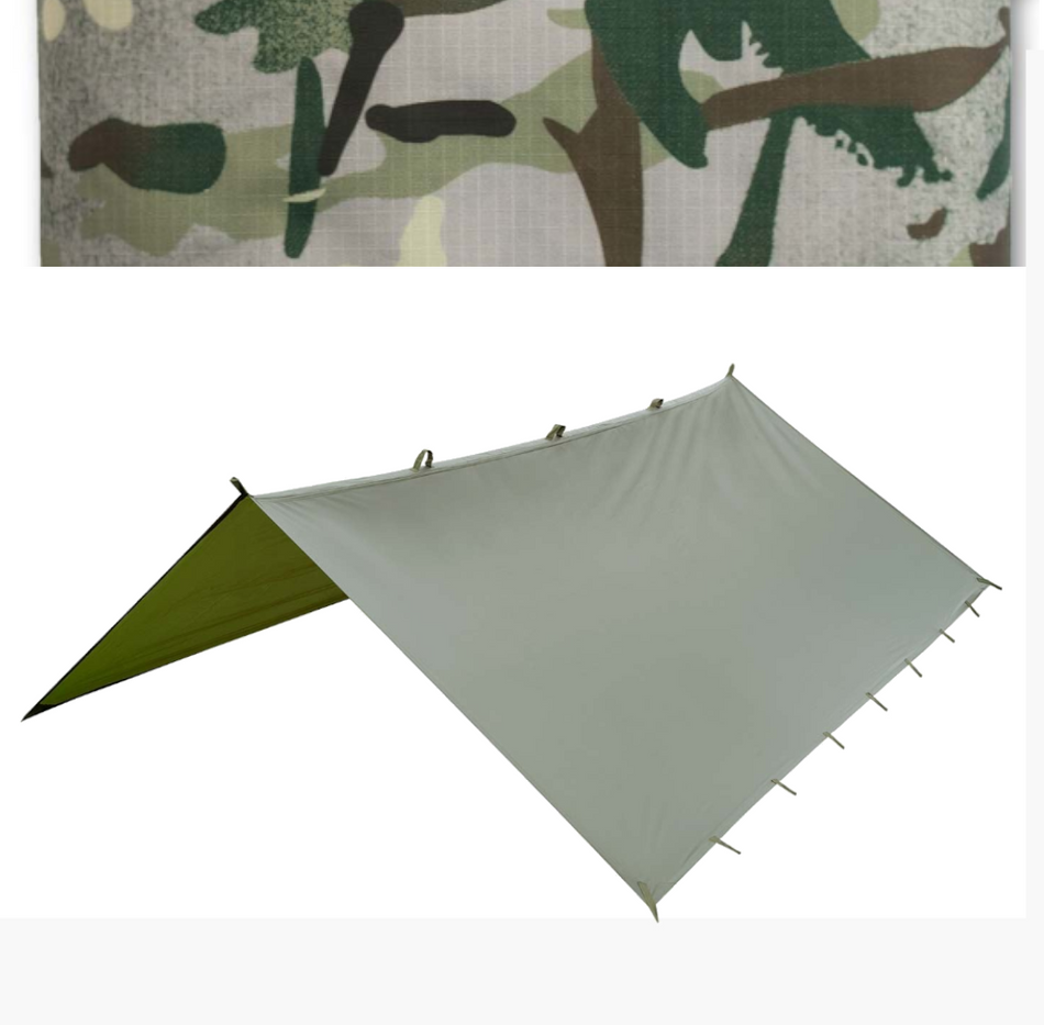 Basha Shelter Tarp Waterproof Highlander 250x170cm Tarpaulin Ripstop