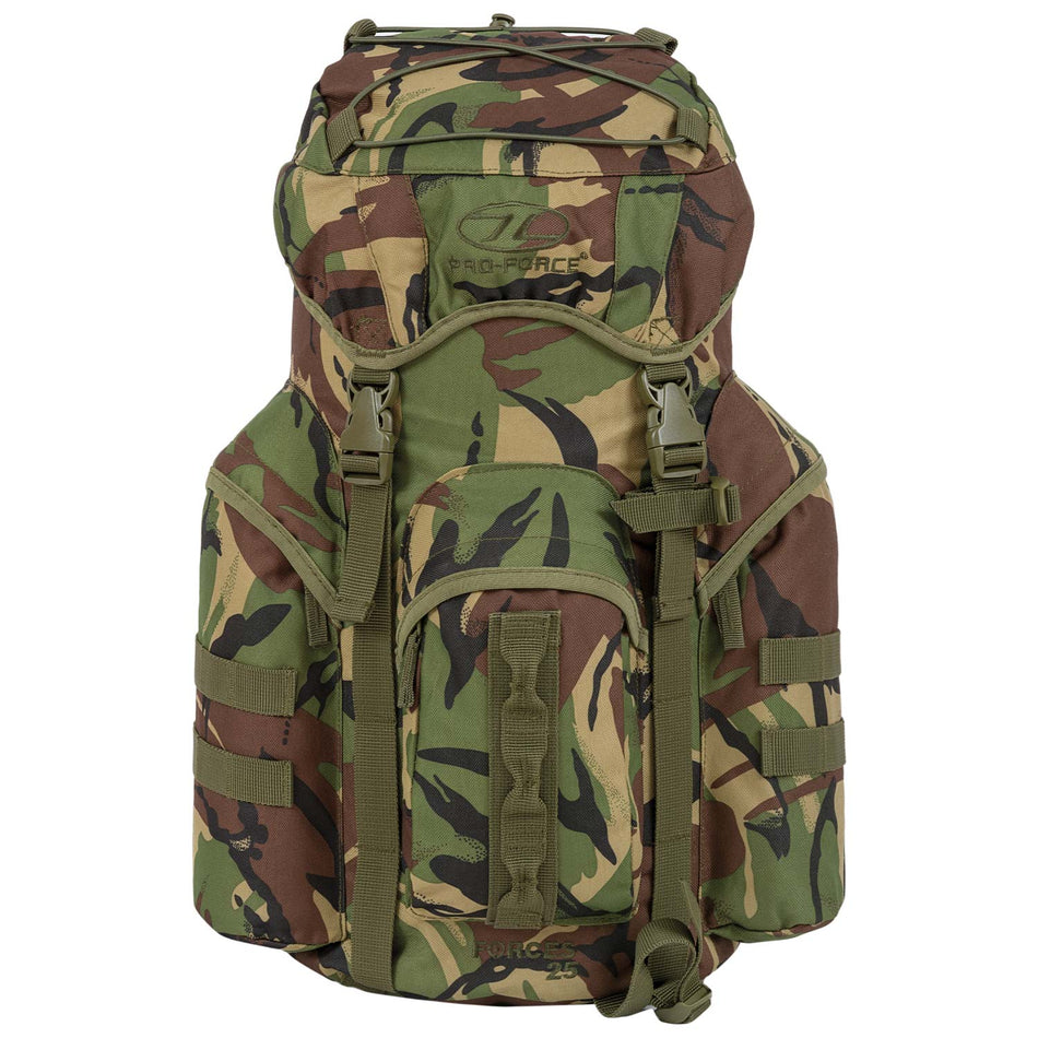 25 Litre Rucksack Military Style Forces DPM Camouflage Cadet Highlander NRT025