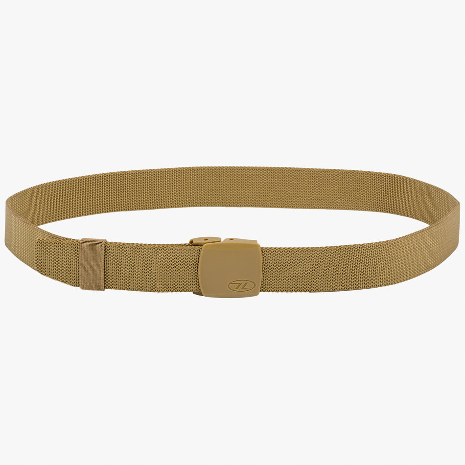 Highlander Operations Belt Nylon Webbing Belt NonMetallic Low Profile Olive Blac