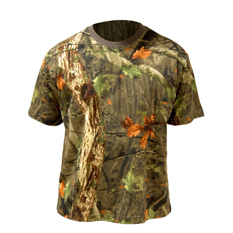 T-Shirt Tree Camo Short Sleeve Highlander Tree Deep 80% Cotton