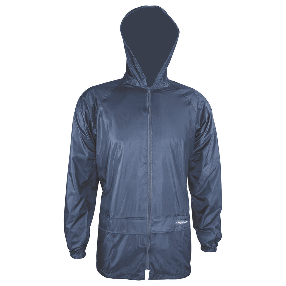 Stormguard Waterproof Coat Jacket PVC Packaway Mens Womens Navy