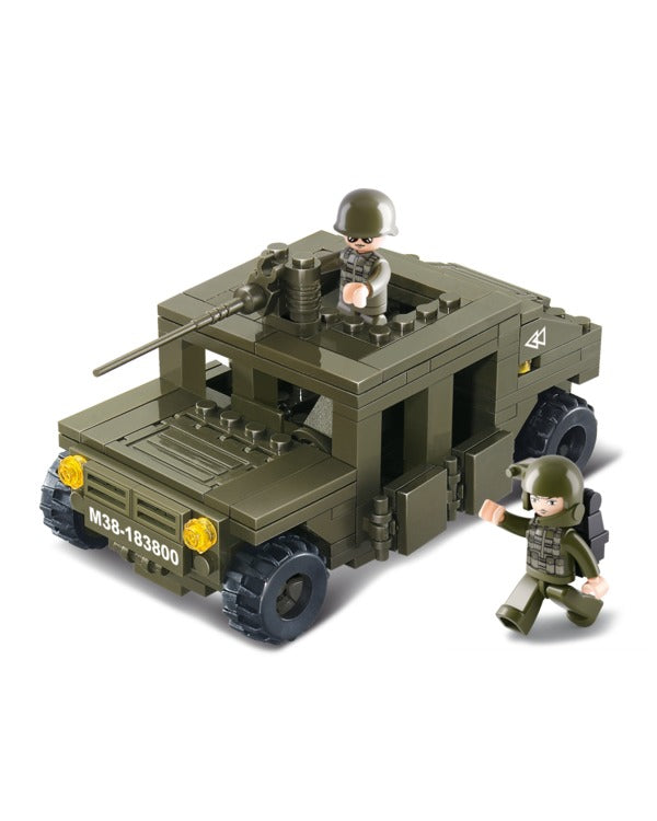 Armoured Car Kids Construction Brick Set Sluban 175 pieces Military B0297