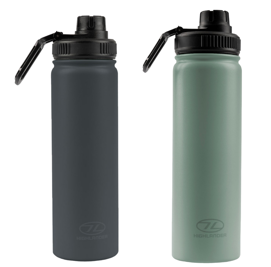 Insulated Stainless Steel Drinks Water Bottle 660ml Flask Glug Hot / Cold CP256