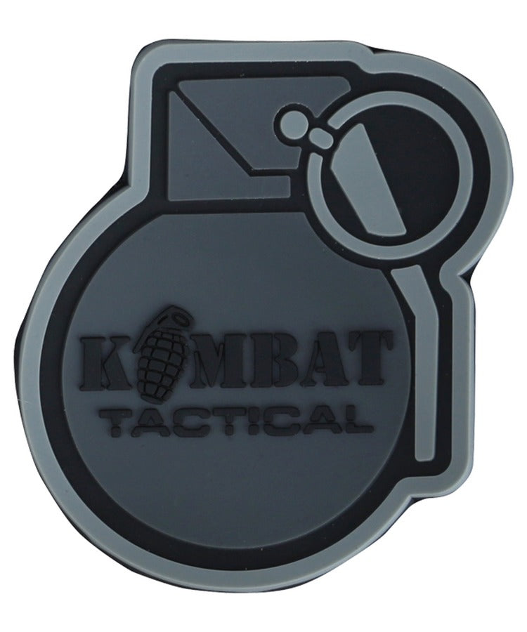 KT PVC Rubber Grenade Kombat Hook and Loop Patch