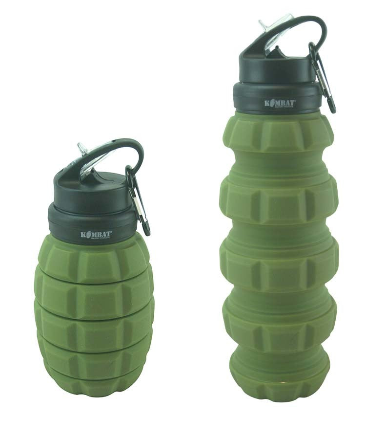 Grenade Expanding Water Bottle Olive Green 580ml