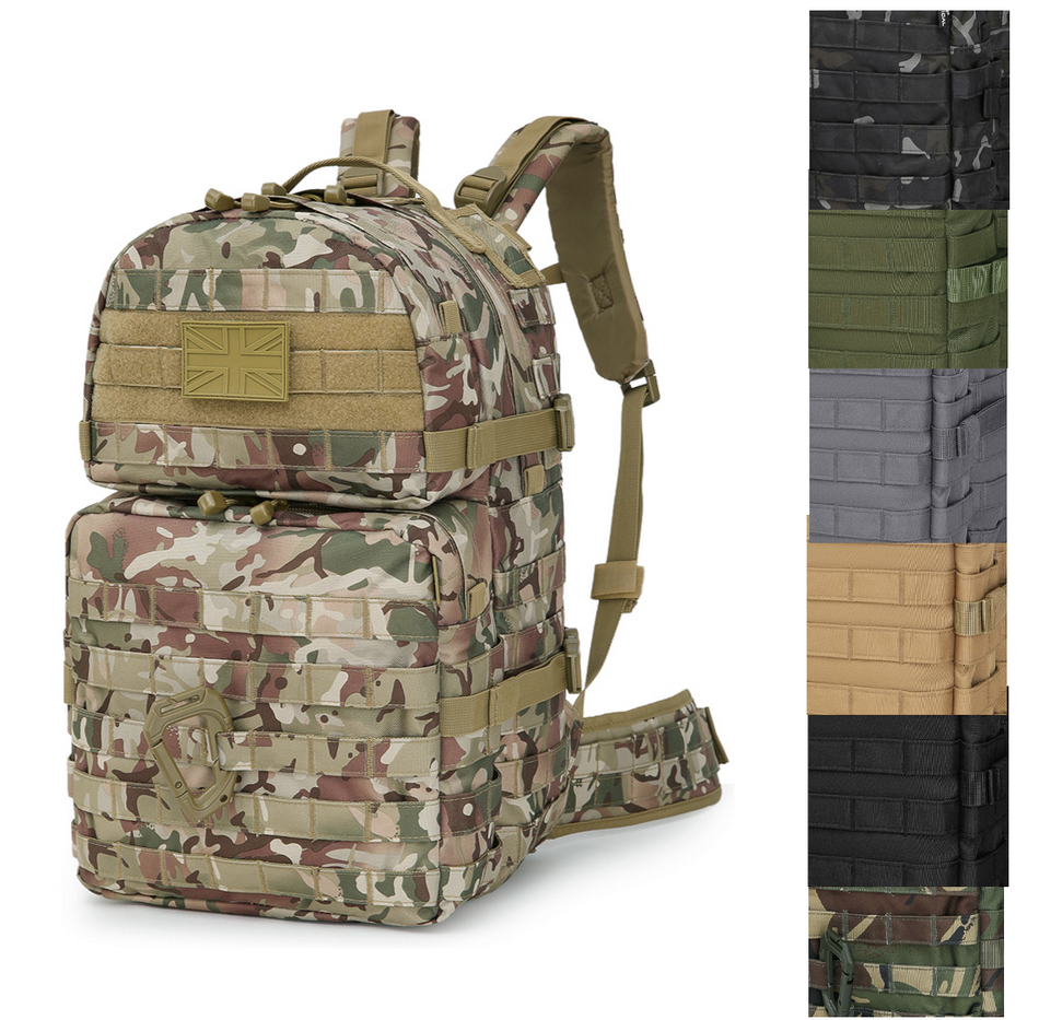 40L MOLLE Rucksack Daysack Backpack Military Style Camouflage Kombat