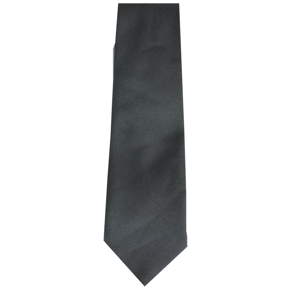 Genuine Surplus RAF Plain Black Tie Polyester Formal (4253)