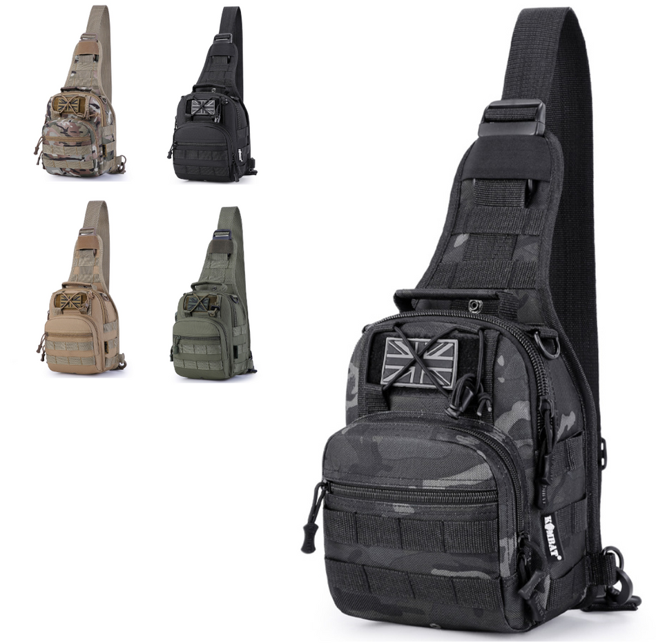 Single Strap Sling Bag Rucksack Shoulder Bag Ranger Military Style Kombat