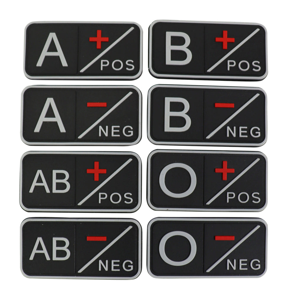 KT Tactical Blood Group Patch Black