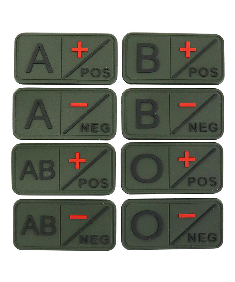 KT Tactical Blood Group Patch Olive